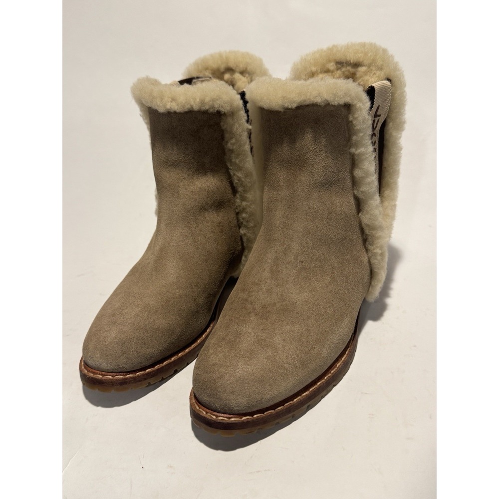 lucchese boots womens chelsea leather beige 6.5 - Picture 2 of 6